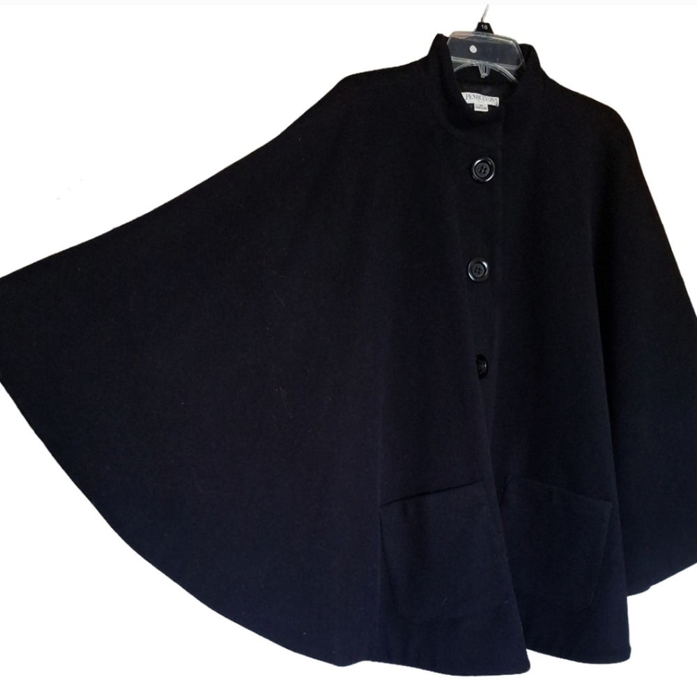 Vintage Pendleton Plus Virgin Wool Cape Wrap Poncho - Picture 5 of 11